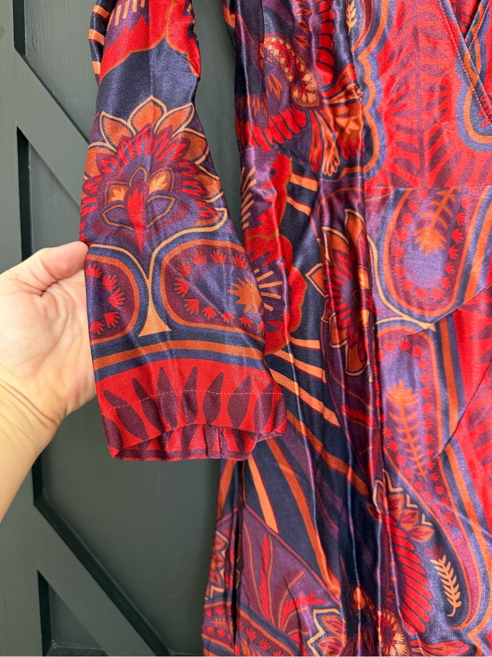 FARM Rio Macaw Arabesque Mini Wrap Dress, Size Small - Picture 6 of 10